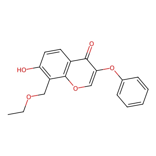 8-(ethoxymethyl)-7-hydroxy-3-phenoxy-4H-chromen-4-one structure