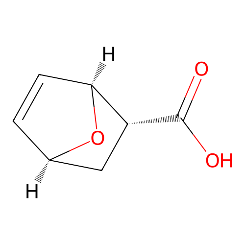 rac-(1R,2S,4R)-7-oxabicyclo[2.2.1]hept-5-ene-2-carboxylic acid structure