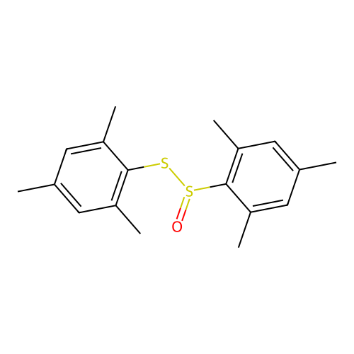 1,3,5-Trimethyl-2-(2,4,6-trimethylphenyl)sulfinylsulfanylbenzene structure
