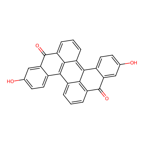 2,10-Dihydroxy-dibenzo[a,j]perylene-8,16-dione structure