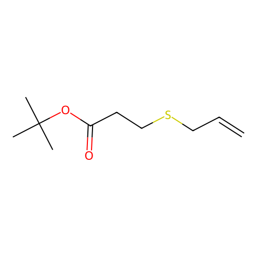 Propionic acid, 3-(allylthio)-, tert-butyl ester structure
