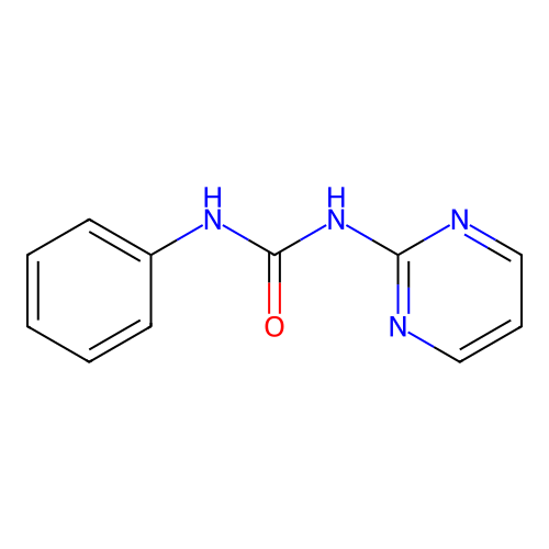 1-Phenyl-3-pyrimidin-2-ylurea structure