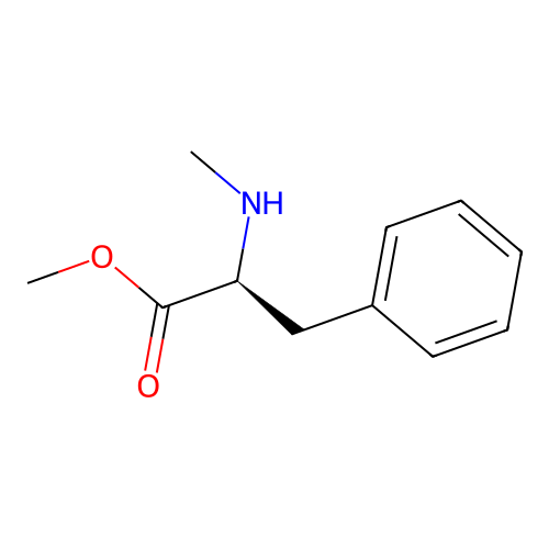 methyl (2S)-2-(methylamino)-3-phenylpropanoate structure