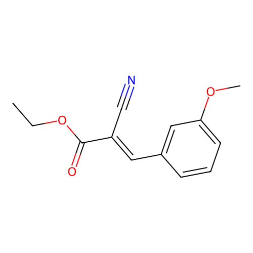 ethyl (E)-2-cyano-3-(3-methoxyphenyl)prop-2-enoate structure