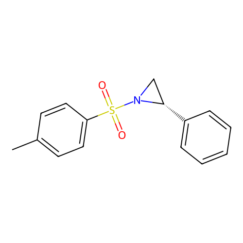 (2S)-1-(4-methylphenyl)sulfonyl-2-phenylaziridine structure