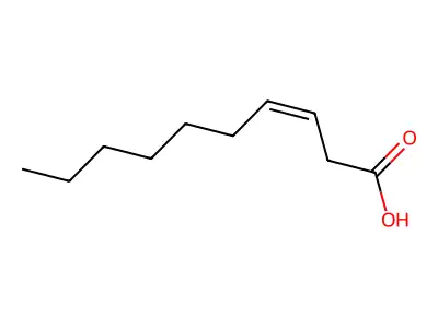 3-癸烯酸 structure