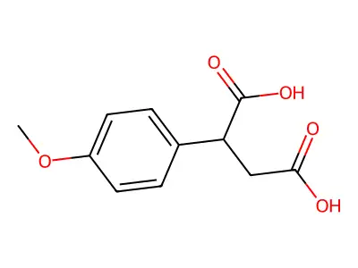 2-(4-甲氧基苯基)琥珀酸 structure