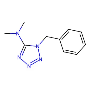 1-benzyl-N,N-dimethyltetrazol-5-amine structure
