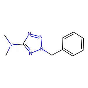 2-benzyl-N,N-dimethyltetrazol-5-amine structure