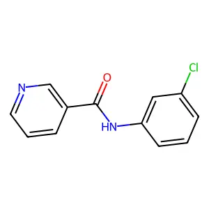 N-(3-chlorophenyl)pyridine-3-carboxamide structure