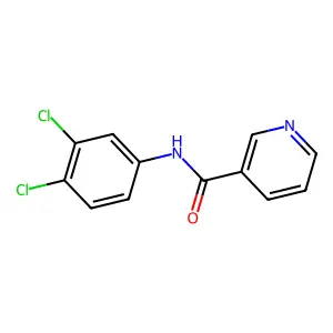 N-(3,4-Dichlorophenyl)-3-pyridinecarboxamide structure