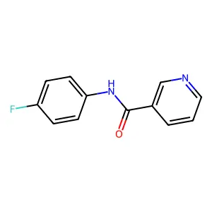N-(4-fluorophenyl)pyridine-3-carboxamide structure