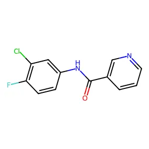 N-(3-氯-4-氟苯基)吡啶-3-甲酰胺 structure