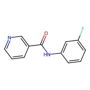 N-(3-fluorophenyl)pyridine-3-carboxamide structure