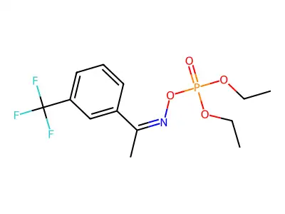 Diethyl [1-[3-(trifluoromethyl)phenyl]ethylideneamino] phosphate structure