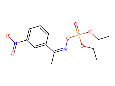 Diethyl [1-(3-nitrophenyl)ethylideneamino] phosphate structure