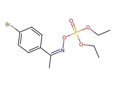 [1-(4-Bromophenyl)ethylideneamino] diethyl phosphate structure
