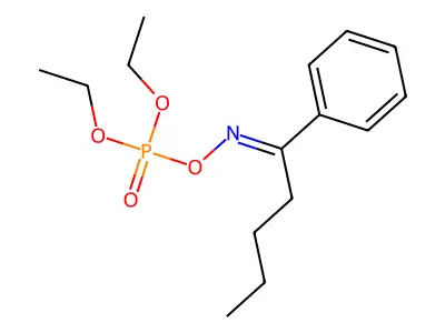 (1-苯基亚戊基氨基)磷酸二乙酯 structure