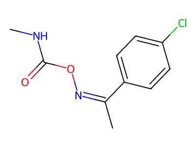 [1-(4-chlorophenyl)ethylideneamino] N-methylcarbamate structure