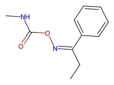 (1-phenylpropylideneamino) N-methylcarbamate structure