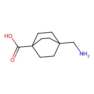 4-(Aminomethyl)bicyclo(2.2.2)octane-1-carboxylic acid structure