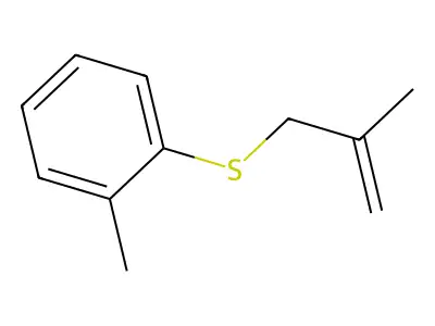 2-Methylallyl O-tolyl sulfide structure