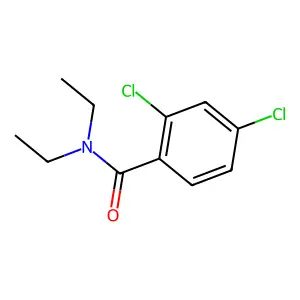 2,4-dichloro-N,N-diethylbenzamide structure
