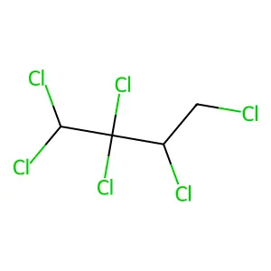 1,1,2,2,3,4-Hexachlorobutane structure