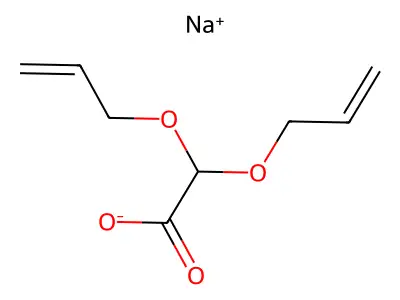 Sodium diallyloxyacetate structure