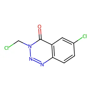 6-Chloro-3-(chloromethyl)-1,2,3-benzotriazin-4(3H)-one structure