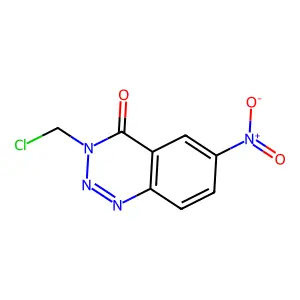3-(Chloromethyl)-6-nitro-1,2,3-benzotriazin-4-one structure