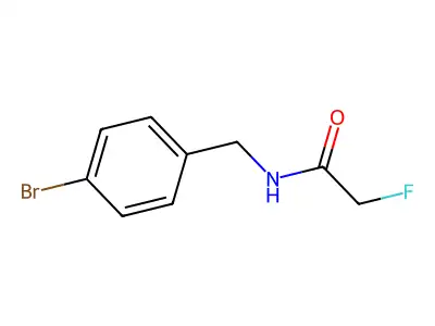 Acetamide, N-(p-bromobenzyl)-2-fluoro- structure