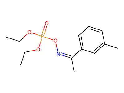 Diethyl [1-(3-methylphenyl)ethylideneamino] phosphate structure