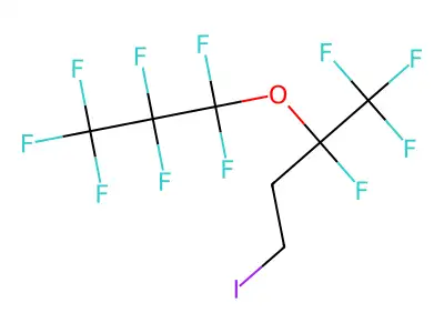 1,1,1,2-Tetrafluoro-2-(heptafluoropropoxy)-4-iodobutane structure