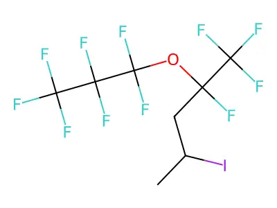 1,1,1,2-Tetrafluoro-2-heptafluoropropoxy-4-iodopentane structure