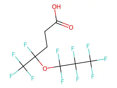 4,5,5,5-Tetrafluoro-4-(heptafluoropropoxy)pentanoic acid structure