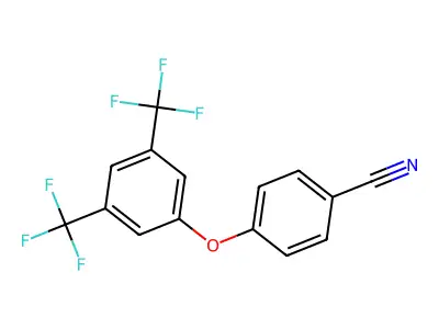 4-[3,5-Bis(trifluoromethyl)phenoxy]benzonitrile structure