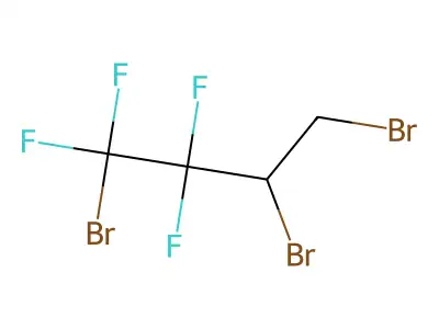 1,3,4-Tribromo-1,1,2,2-tetrafluorobutane structure