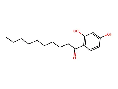 1-(2,4-Dihydroxyphenyl)-1-decanone structure
