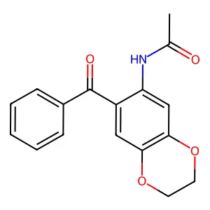 N-(7-Benzoyl-2,3-dihydrobenzo[b][1,4]dioxin-6-yl)acetamide structure