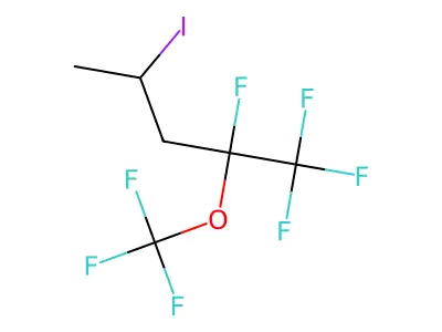 1,1,1,2-Tetrafluoro-4-iodo-2-(trifluoromethoxy)pentane structure