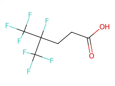 4,5,5,5-Tetrafluoro-4-(trifluoromethyl)pentanoic acid structure