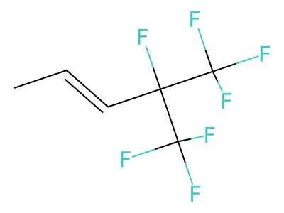 4,5,5,5-Tetrafluoro-4-(trifluoromethyl)-2-pentene structure
