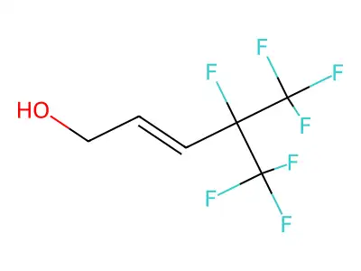 4,5,5,5-Tetrafluoro-4-(trifluoromethyl)-2-penten-1-ol structure