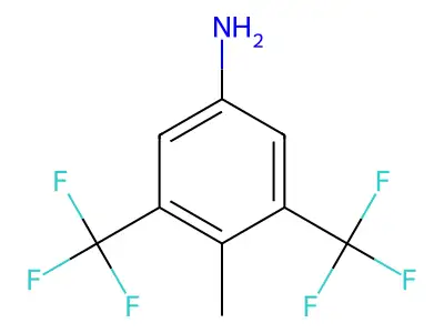 4-Methyl-3,5-bis(trifluoromethyl)aniline structure