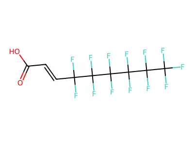 4,4,5,5,6,6,7,7,8,8,9,9,9-Tridecafluoronon-2-enoic acid structure