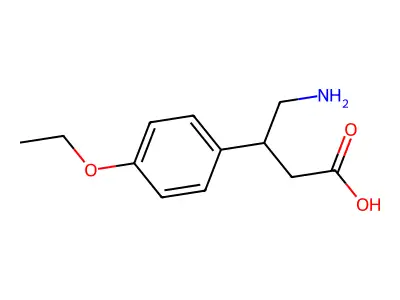 4-Amino-3-(4-ethoxyphenyl)butanoic acid structure