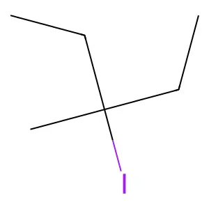 Pentane, 3-iodo-3-methyl structure