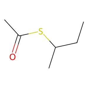 Ethanethioic acid, S-(1-methylpropyl) ester structure