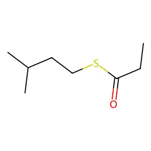 Propionic acid, thio-, S-isopentyl ester structure